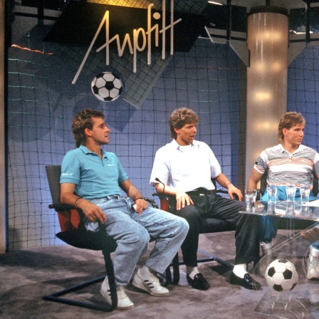 Fußballsendung "Anpfiff" auf RTL plus 1988