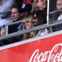  FC Bayern München - RB Leipzig am 20.05.2023 in der Allianz Arena in München Heidi Klum, links - Tom Kaulitz, rechts 