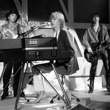 Rio Reiser (Sänger) 11/86 vZ Rio Reiser (Ralph Christian Möbius) in Peters Pop Show im November 1986