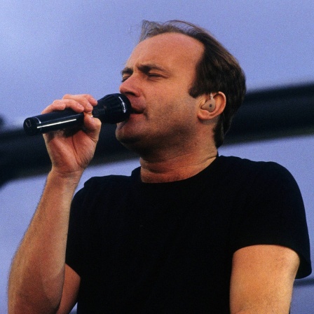 Phil Collins bei einem Genesis-Konzert im Jahr 1992 in Berlin