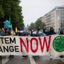 Fridays for Future Demo im Regen Am 1.7.2022 versammelten sich ca. 60 Menschen in München, um bei FFF für Klimagerechti