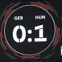 Anzeigetafel: Deutschland verliert mit 0:1 gegen Ungarn