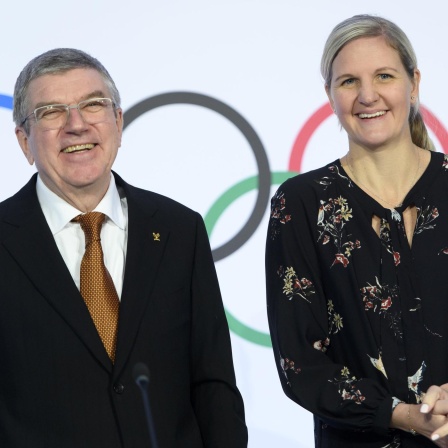 Thomas Bach (l.) und seine langjährige Vertraute Kirsty Coventry