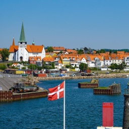 Der Hafen von Rönne auf der dänischen Insel Bornholm.