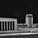 Modell des Gauforums 1938 (Entwurf Mertens) in Frankfurt/Oder (Bild:Brandenburgisches Landesamt für Denkmalpflege / Forschungsprojekt »Auftrag Speer« der Staatlichen Bildstelle Berlin) 