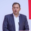 Der SPD-Parteivorsitzende Lars Klingbeil spricht beim Jahresabschluss der SPD im Willy-Brandt-Haus. 