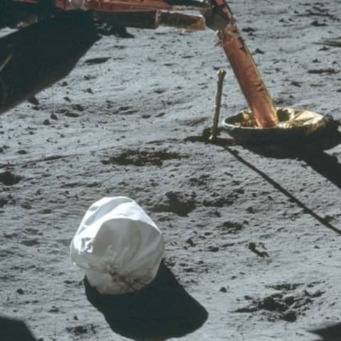 Apollo 11 Müll auf dem Mond