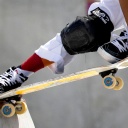 Der japanische Skateboarder Korona Hiraki bei den Olympischen Spielen in Tokio 2021