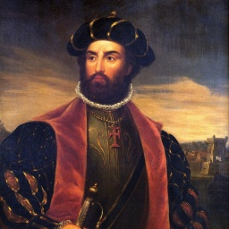 Vasco da Gama, Graf von Vidigueira (geb. 1460 oder 1469) war ein portugiesischer Entdecker und Kommandeur der Flotte, die von Europa direkt nach Indien segelte. Kurzzeitig war er 1524 Gouverneur von Portugiesisch-Indien mit dem Titel 2. Vizekönig.