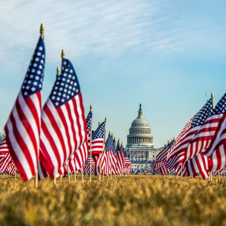 Amerikanische Flaggen