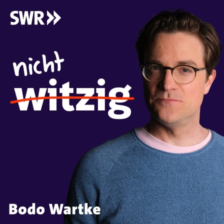 nicht witzig - Humor ist, wenn die anderen lachen. Video-Podcast. Zu sehen ist das Logo des Deep Talk Podcasts nicht witzig und der Gast der Sendung Bodo Wartke