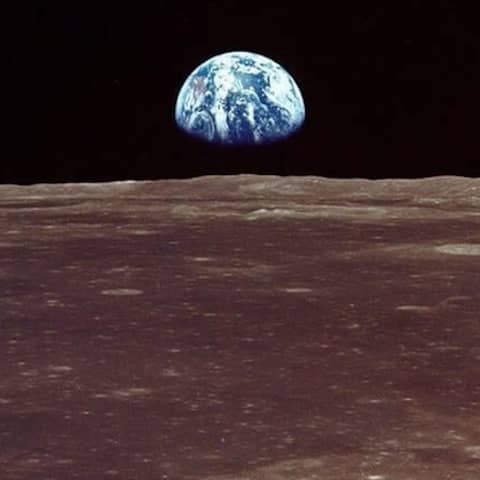 Bild der NASA zeigt die Erde bei der Apollo 11-Mission