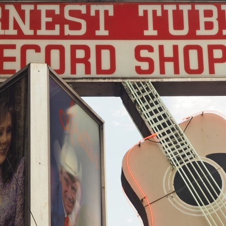Der Ernest Tube Record Shop in Nashville in Tennessee, USA
