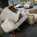 Berlin Gesundbrunnen; Müll liegt auf der Straße