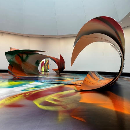 Kunstwerke von Katharina Grosse in der Staatsgalerie Stuttgart