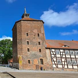 Die im Jahr 1316 erstmals urkundlich erwähnten Burg Beeskow.