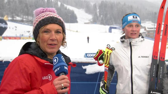 Sportschau Wintersport - Langläuferin Carl - 'hoffe, Dass Ich In Den Top 10 Bleibe'