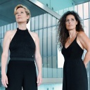 Die Leiterinnen des Fuchsthone Orechstra: Christina Fuchs (links) und Caroline Thon (rechts)