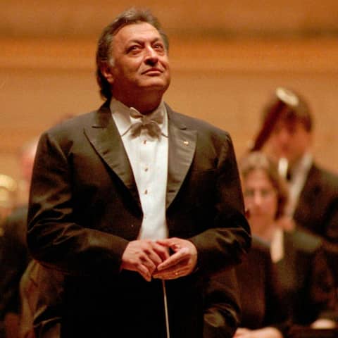 Dirigent Zubin Mehta und das Israel Philharmonic Orchestra