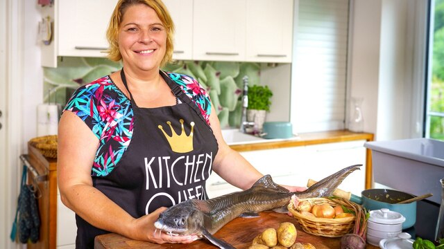 Fischzüchterin Christina Kortmann aus dem holsteinischen Hohenwestedt tritt als zweite Gastgeberin der Heimatküche an.