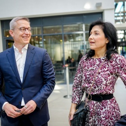 Katherina Reiche, designierte Bundesminister für Wirtschaft und Energie, und Karsten Wildberger, designierter Bundesminister für Digitalisierung und Staatsmodernisierung