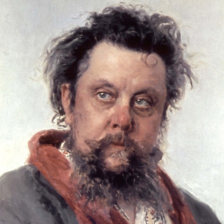 Gemälde des russischen Komponisten Modest Petrowitsch Mussorgski