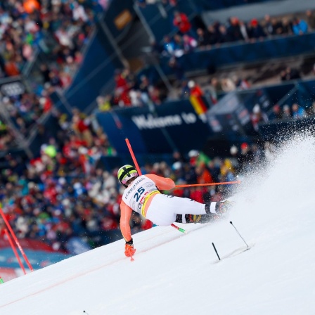 Linus Straßer bei der Ski-Alpin-WM in Saalbach