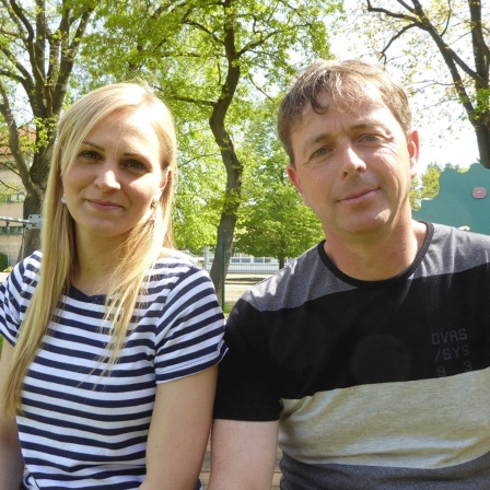 Paulina Maczoga und Olaf Lejeune arbeiten in der Kindertagesstätte Randowspatzen