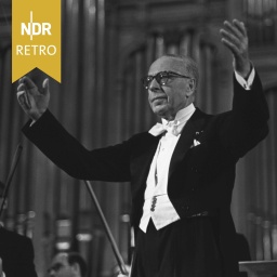 Dirigent George Szell bei einem Auftritt mit dem Cleveland Symphony Orchestra in Moskau, April 1965.