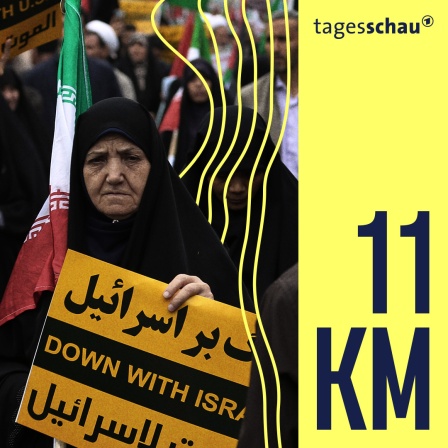 Anti-Israel-Protest in Teheran, Iran, am 13. Oktober 2023. 