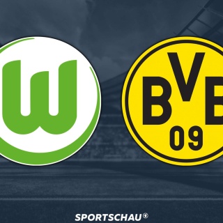 Logo VfL Wolfsburg gegen Borussia Dortmund