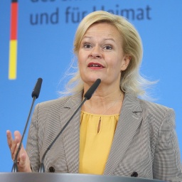 Nancy Faeser (SPD), Bundesinnenministerin.