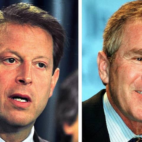 Al Gore und George W. Bush (Collage)