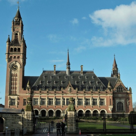 Der Friedenspalast in Den Haag (Niederlande), in dem der "Internationale Gerichtshof der Vereinten Nationen" untergebracht ist.
