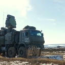 Russische Armee setzt Luftabwehrraketen ein.