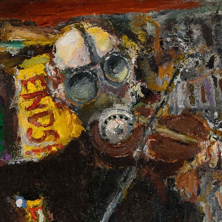 Bernhard Heisig, Schutzversuche mit Musik (Detail), 1997, Öl auf Leinwand (Bild: 360degrees.art)