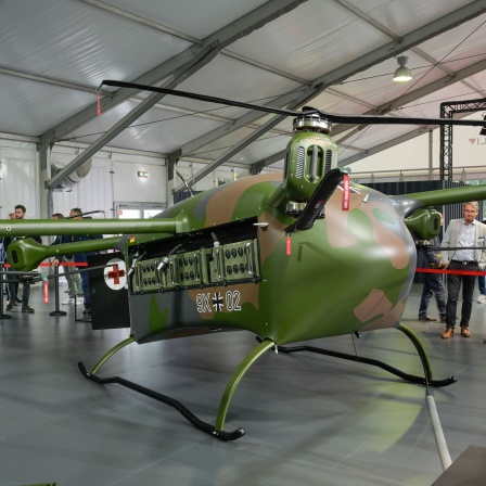 Rettungsdrohne UAV Grille der Bundeswehr, ILA 2024