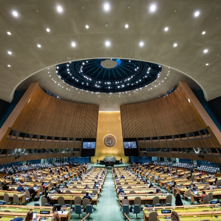 Generaldebatte der UN-Vollversammlung im Hauptquartier der Vereinten Nationen (UN)