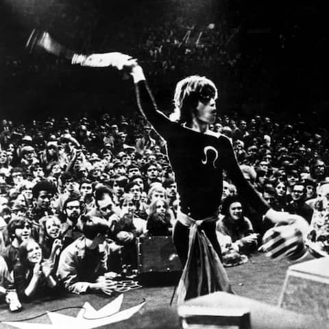 Mick Jagger und  Charlie Watts 1970