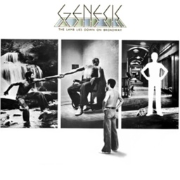 Plattencover von dem Genesis Album &#034;The Lamb Lies Down On Broadway&#034;.