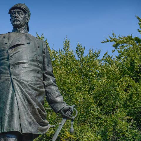 Bismarck-Nationaldenkmal am Großen Stern in Berlin.