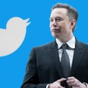 Symbolbild von Elon Musk neben dem Twitter-Spatzen 