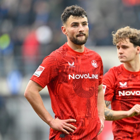 Maximilian Bauer enttäuscht nach der Niederlage