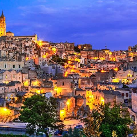 Blick auf die Altstadt von Matera (Foto: imago images / Panthermedia)