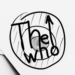 Zeichnung mit "The Who"