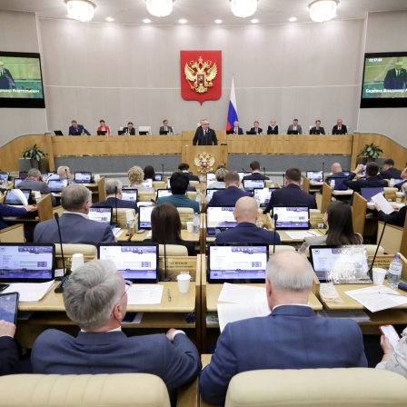 Sitzung der Duma Parlament Russland