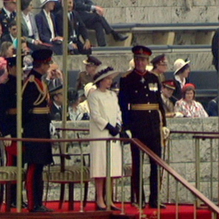 Queen Elizabeth II zum Staatsbesuch in West-Berlin (Bild: rbb)