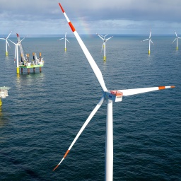 Der Offshore-Windpark Riffgat rund 15 Kilometer nördlich der Insel Borkum. 