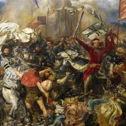 Die Schlacht bei Tannenberg gemalt Jan Matejko (1878).