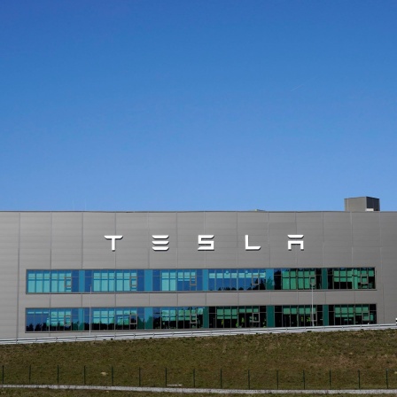 Die Tesla Gigafactory Berlin-Brandenburg im Ortsteil Freienbrink der märkischen Gemeinde Grünheide.